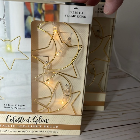 Mercury Innovations Celestial Glow Moon Star LED String Lights NEW (2 Boxes) - Picture 3 of 5